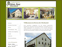 Tablet Screenshot of gasthaus-gruene-aue.de